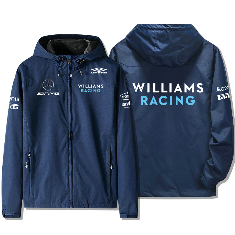 Veste Mercedes AMG Williams Racing Capuche Homme Coupe-vent Imperméable